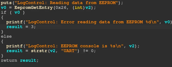 Reading data from EEPROM