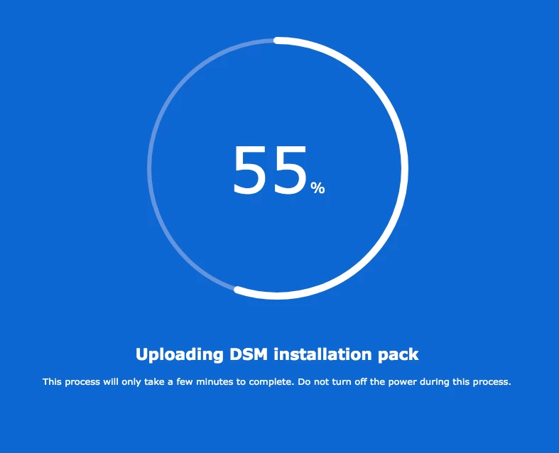 synology DSM loading